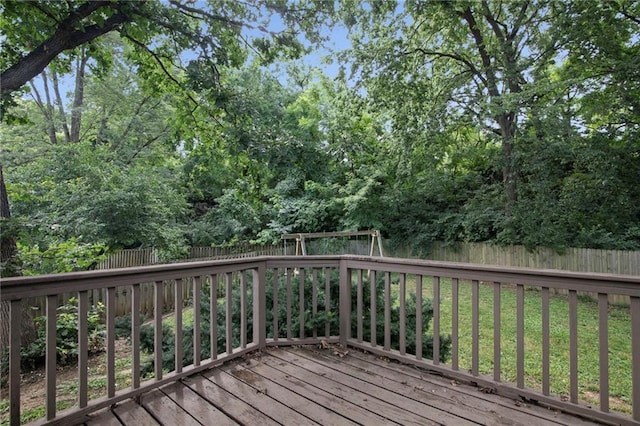 17507 E 35th Ter, Independence, MO 64055 - deck featuring a fenced backyard