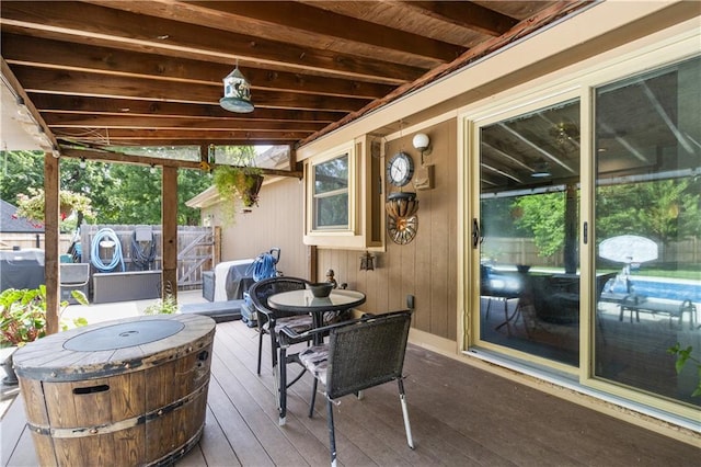 2005 NW Fawn Dr, Blue Springs, MO 64015 - view of wooden terrace