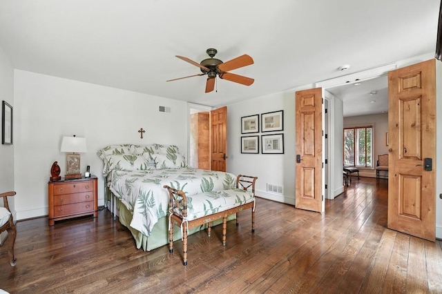 28 Le Mans Ct, Prairie Village, KS 66208 - bedroom with hardwood / wood-style flooring and ceiling fan