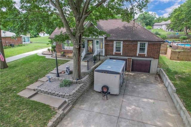 2508 N Mcbride Ave, Sugar Creek, MO 64050 - ranch-style home featuring brick siding, driveway, an attached garage, and roof with shingles