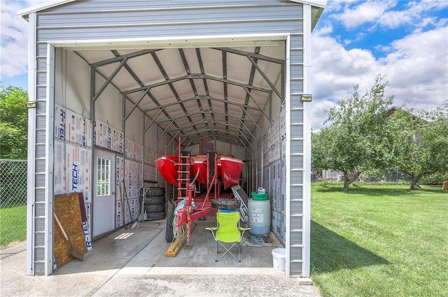 2508 N Mcbride Ave, Sugar Creek, MO 64050 - view of outdoor structure featuring a carport