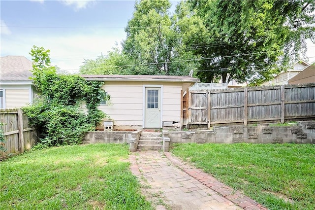 2517 Felix St, Saint Joseph, MO 64501 - view of outbuilding featuring a fenced backyard