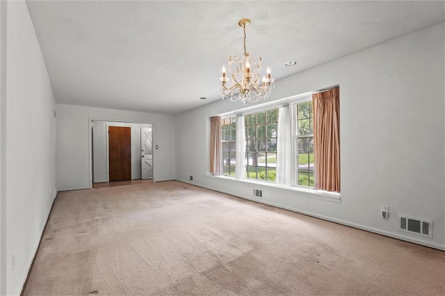 3300 W 93rd St, Leawood, KS 66206 - unfurnished room featuring carpet and a chandelier
