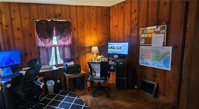 2003 S Elm St, Pittsburg, KS 66762 - office space featuring wooden walls and wood finished floors