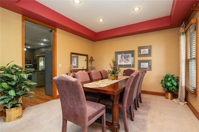731 E 1100th Rd, Baldwin City, KS 66006 - carpeted dining space featuring recessed lighting and plenty of natural light