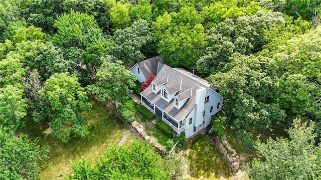 731 E 1100th Rd, Baldwin City, KS 66006 - view of subject property featuring a forest