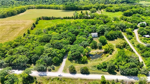 731 E 1100th Rd, Baldwin City, KS 66006 - aerial view of a large body of water and a forest