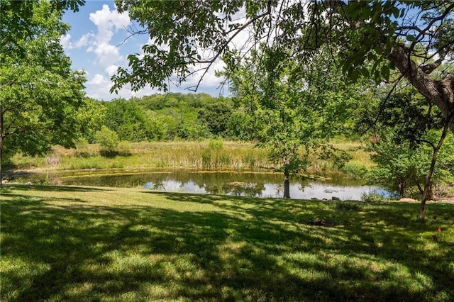 731 E 1100th Rd, Baldwin City, KS 66006 - view of grassy yard featuring a water view
