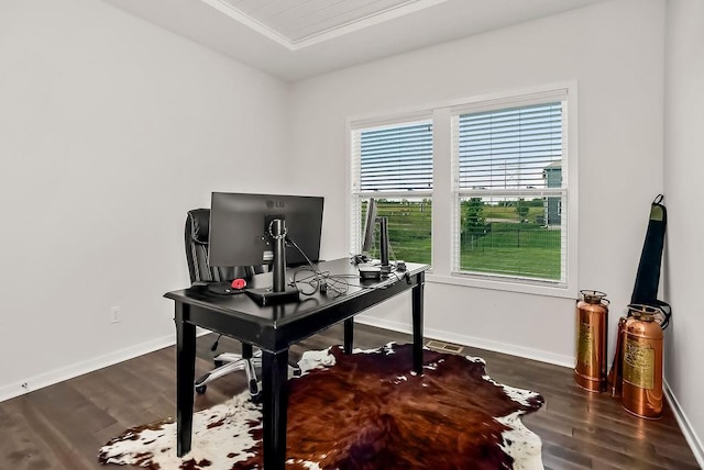 24322 W 58th Cir, Shawnee, KS 66226 - office area with wood finished floors