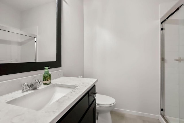 24322 W 58th Cir, Shawnee, KS 66226 - bathroom with vanity, a stall shower, and tile patterned floors