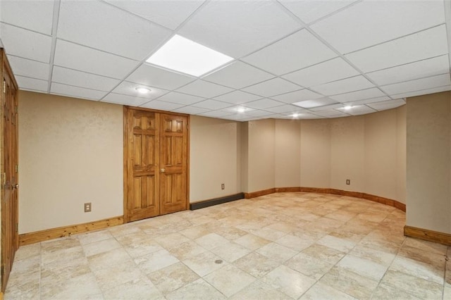 8320 Maplewood Ln, Lenexa, KS 66215 - empty room featuring a paneled ceiling