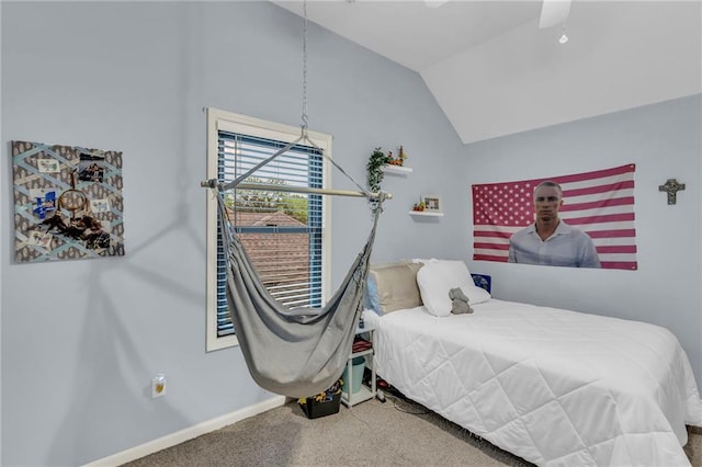 23968 Eagle Ct, Paola, KS 66071 - bedroom with carpet and lofted ceiling