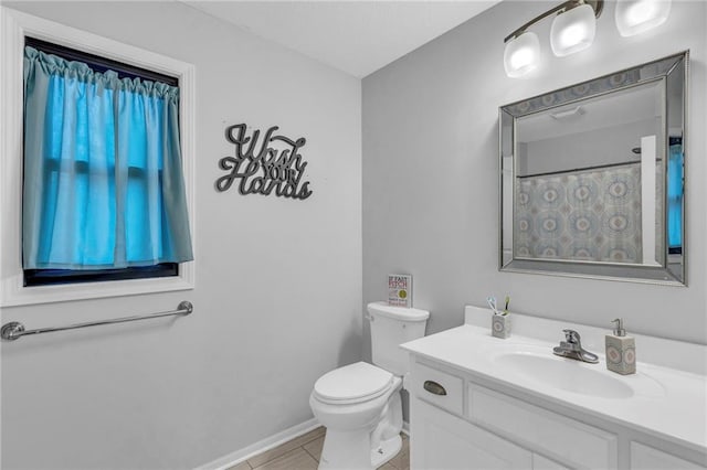 23968 Eagle Ct, Paola, KS 66071 - full bath with vanity, tile patterned floors, and curtained shower