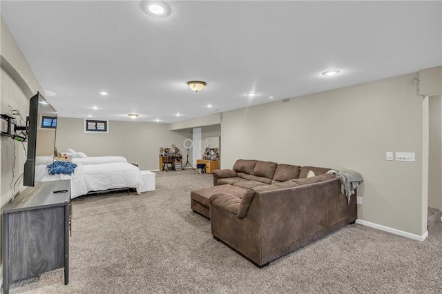 23968 Eagle Ct, Paola, KS 66071 - bedroom with carpet and recessed lighting