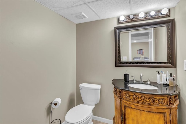 23968 Eagle Ct, Paola, KS 66071 - bathroom featuring vanity and a drop ceiling