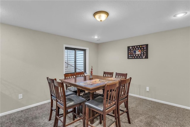 23968 Eagle Ct, Paola, KS 66071 - carpeted dining space with recessed lighting and a textured ceiling