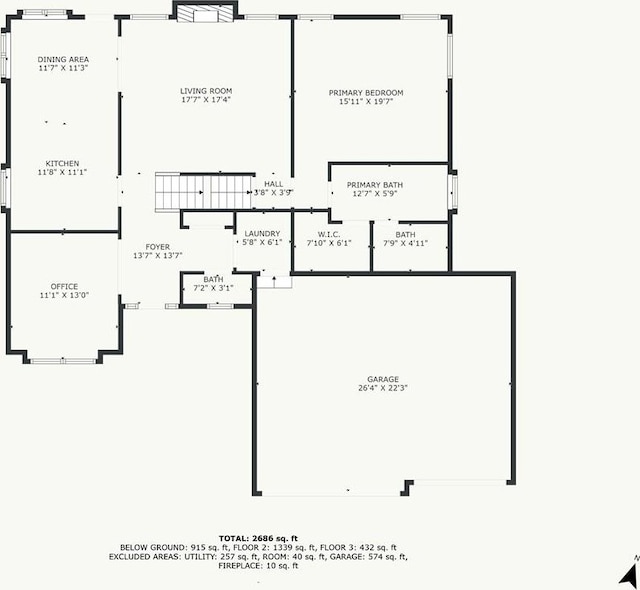 23968 Eagle Ct, Paola, KS 66071 - view of floor plan / room layout