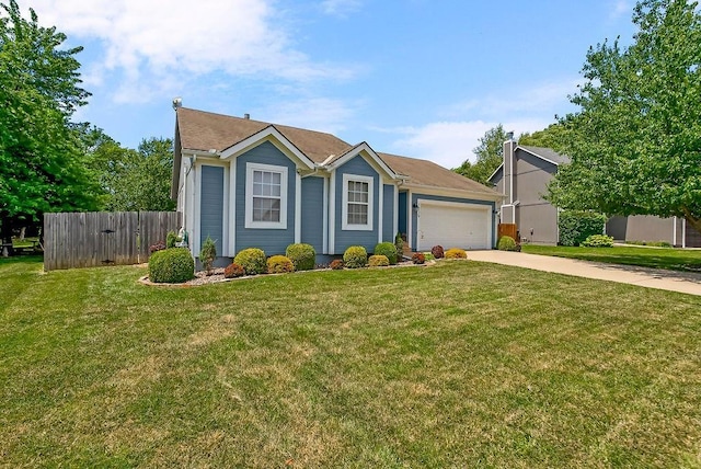 1229 Starbrooke Dr, Louisburg, KS 66053 - view of front facade featuring concrete driveway and an attached garage