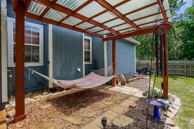 1229 Starbrooke Dr, Louisburg, KS 66053 - view of patio / terrace with a pergola
