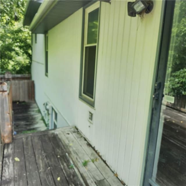 9318 Greenway Ln, Lenexa, KS 66215 - view of wooden terrace