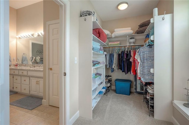11514 W 143rd Ter, Olathe, KS 66062 - walk in closet with light tile patterned floors