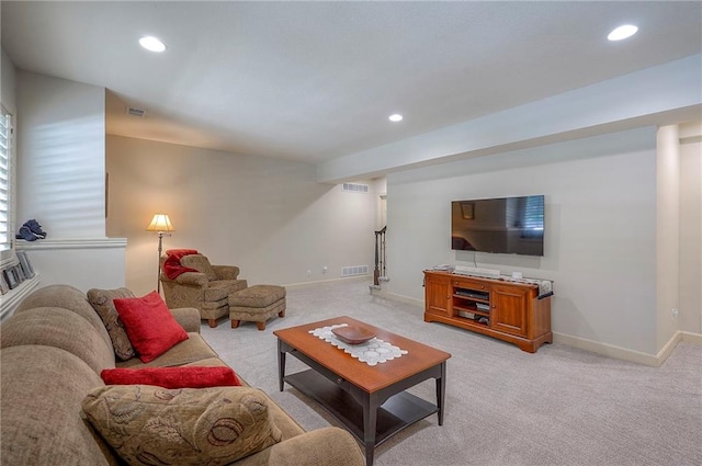 11514 W 143rd Ter, Olathe, KS 66062 - living area with light colored carpet and recessed lighting