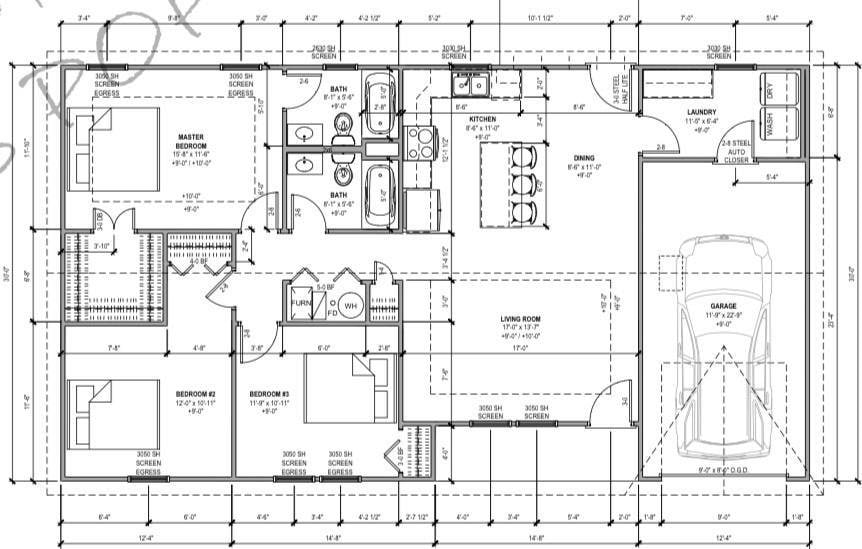 525 N Cedar St, Ottawa, KS 66067 - view of property floor plan