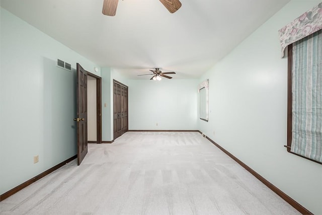 20723 Kissinger Rd, Tonganoxie, KS 66086 - spare room featuring a ceiling fan and light carpet