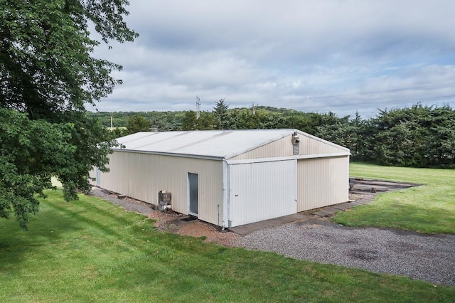 20723 Kissinger Rd, Tonganoxie, KS 66086 - view of pole building featuring a lawn
