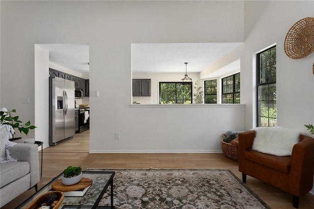 404 SE Bristol Dr, Lees Summit, MO 64063 - living area with light wood-style flooring