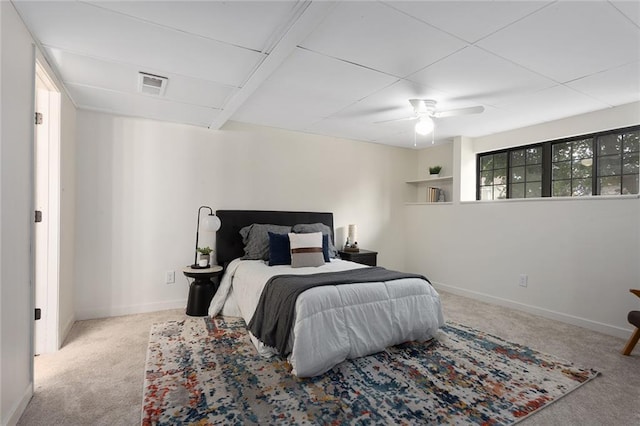 404 SE Bristol Dr, Lees Summit, MO 64063 - carpeted bedroom with baseboards and a ceiling fan