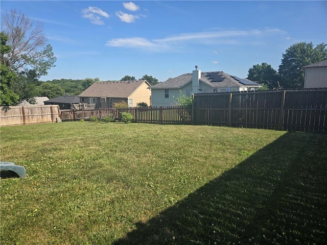 1720 SE Kenwood Dr, Blue Springs, MO 64014 - fenced backyard featuring a residential view