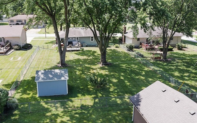 15714 Leavenworth Rd, Basehor, KS 66007 - fenced backyard with a storage shed