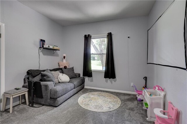 2509 E 4th St, Pittsburg, KS 66762 - carpeted cinema room featuring baseboards