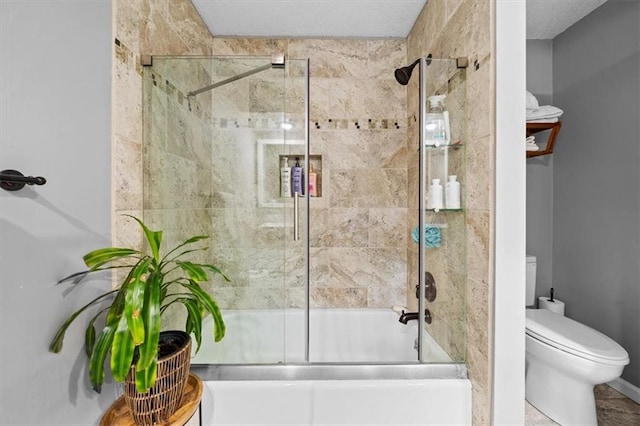 6710 Broadmoor St, Overland Park, KS 66204 - full bathroom with enclosed tub / shower combo and toilet