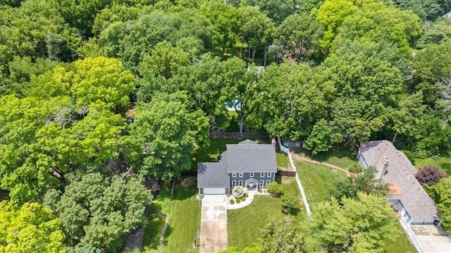 6710 Broadmoor St, Overland Park, KS 66204 - aerial view of property's location with a forest