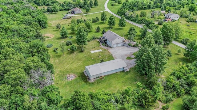 23708 S Southcrest Dr, Peculiar, MO 64078 - aerial view of property's location with rural landscape