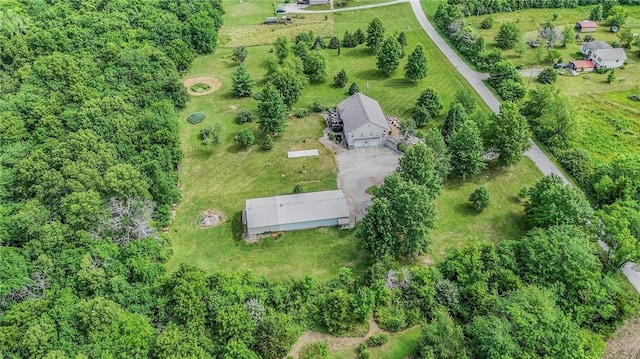 23708 S Southcrest Dr, Peculiar, MO 64078 - aerial overview of property's location with rural landscape
