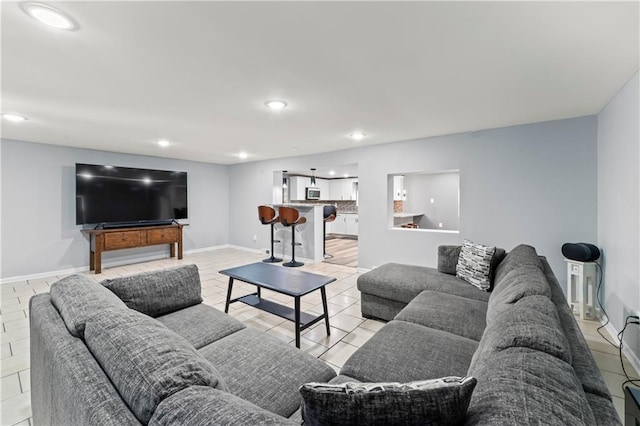 5510 Lafayette Ave, Kansas City, KS 66104 - living area with recessed lighting and baseboards