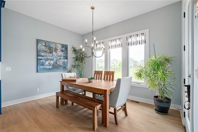 15297 W 172nd Pl, Olathe, KS 66062 - dining space featuring light wood-style floors and a chandelier