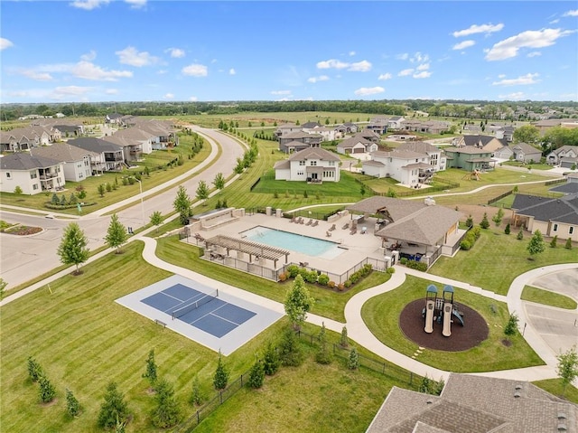 15297 W 172nd Pl, Olathe, KS 66062 - aerial view of residential area with a pool area