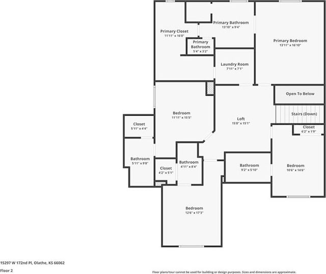 15297 W 172nd Pl, Olathe, KS 66062 - view of property floor plan
