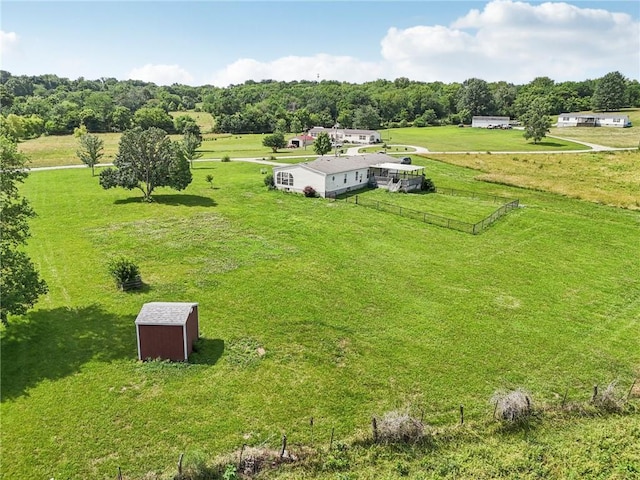 507 NW 165th Rd, Centerview, MO 64019 - aerial view of sparsely populated area