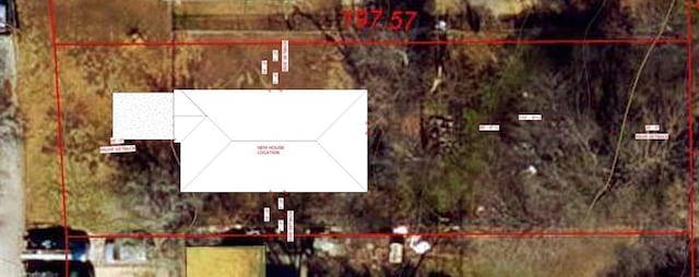 2021 S 10th Ter, Kansas City, KS 66103 - aerial view of property's location with property boundaries highlighted