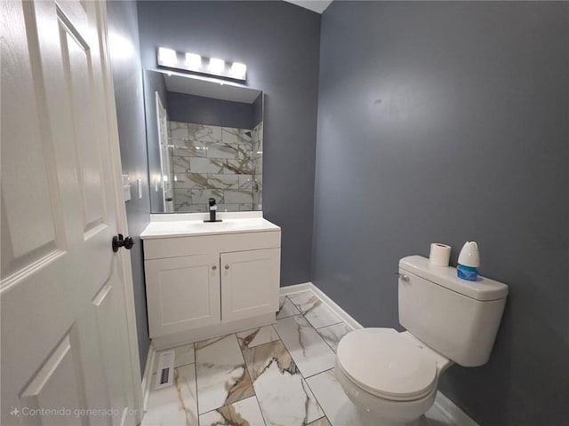 1027 Ohio Ave, Kansas City, KS 66102 - full bathroom with marble finish floors, vanity, and a shower