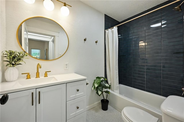 3808 Anderson Ave, Kansas City, MO 64123 - bathroom with vanity, shower / bath combo, and tile patterned floors