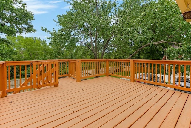 1401 NE Weddle Ln, Lees Summit, MO 64086 - deck with view of scattered trees