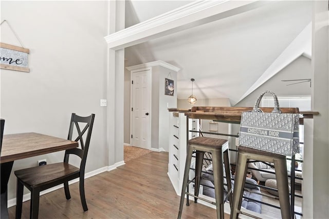 109 NW Whitlock Dr, Lees Summit, MO 64081 - dining room with wood finished floors and lofted ceiling