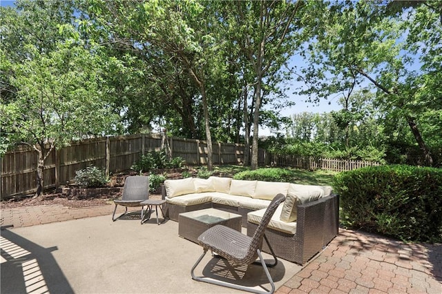 109 NW Whitlock Dr, Lees Summit, MO 64081 - fenced backyard featuring an outdoor hangout area and a patio