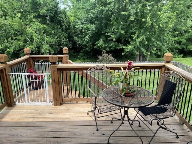 5205 University Ave, Saint Joseph, MO 64503 - deck featuring outdoor dining area